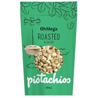 Oh Mega Pistachio Roasted and Salted 250g